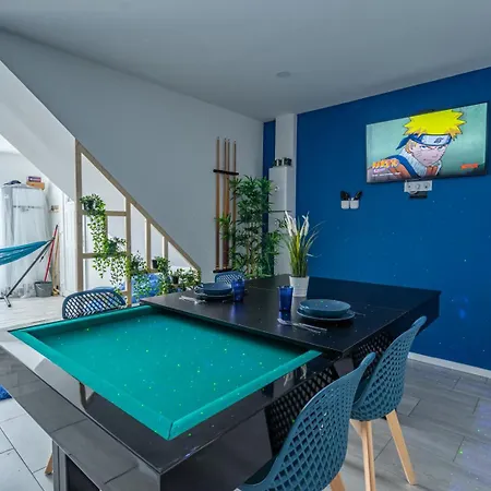 Capsule Océan 2 Chambres- Billard - Jacuzzi - Netflix Appartement Valenciennes